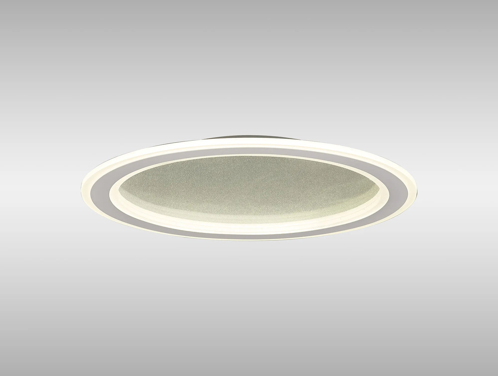 Luminosity Designs Ltd - Celeste 47cm Pendant/Flush Ceiling, 1 x 40W LED, Remote Control Tuneable White 3000K - 6000K, CCT Switchable, 2300lm, White/Grey, 3yrs Warranty - Luminosity Designs Ltd