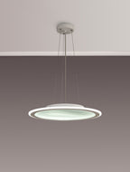 Luminosity Designs Ltd - Celeste 47cm Pendant/Flush Ceiling, 1 x 40W LED, Remote Control Tuneable White 3000K - 6000K, CCT Switchable, 2300lm, White/Grey, 3yrs Warranty - Luminosity Designs Ltd
