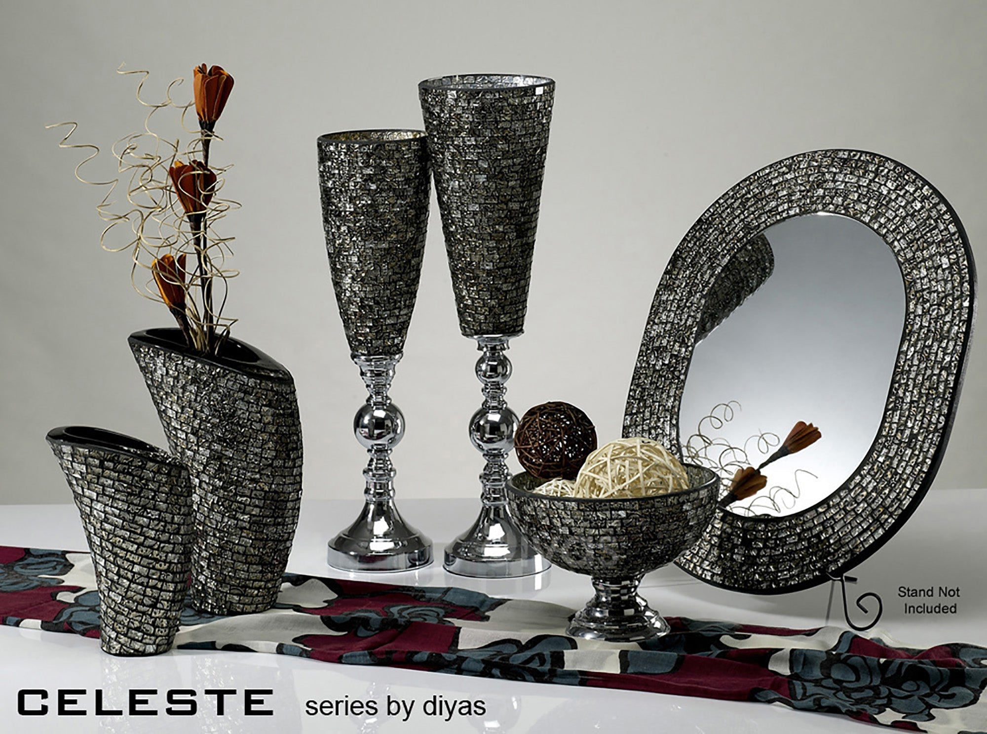 Diyas Home - Celeste Mosaic Vase - Large - Luminosity Designs Ltd