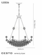 Diyas - Cesto Chandelier - Luminosity Designs Ltd