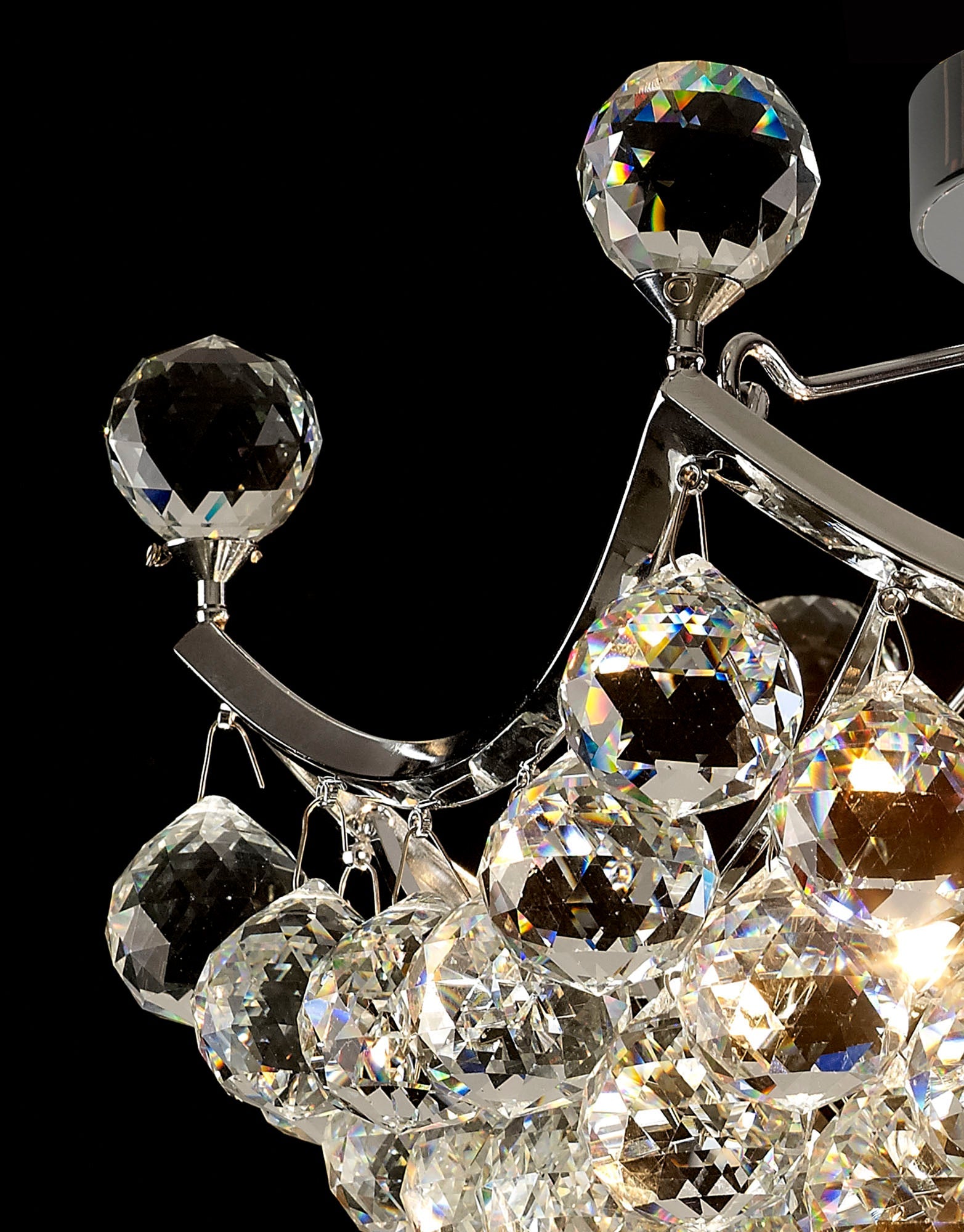 Diyas - Cesto Semi Flush Ceiling Light - Luminosity Designs Ltd