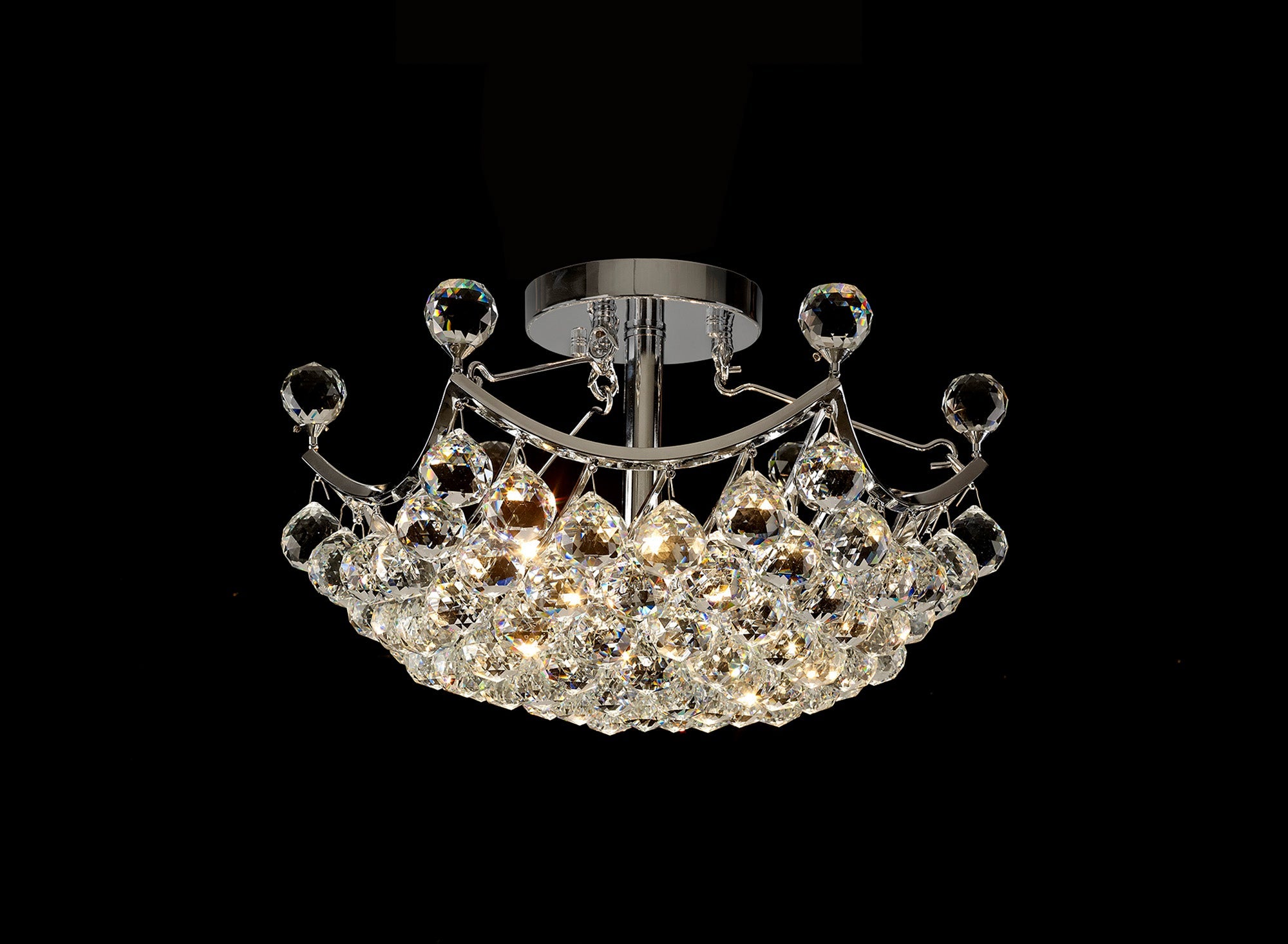 Diyas - Cesto Semi Flush Ceiling Light - Luminosity Designs Ltd