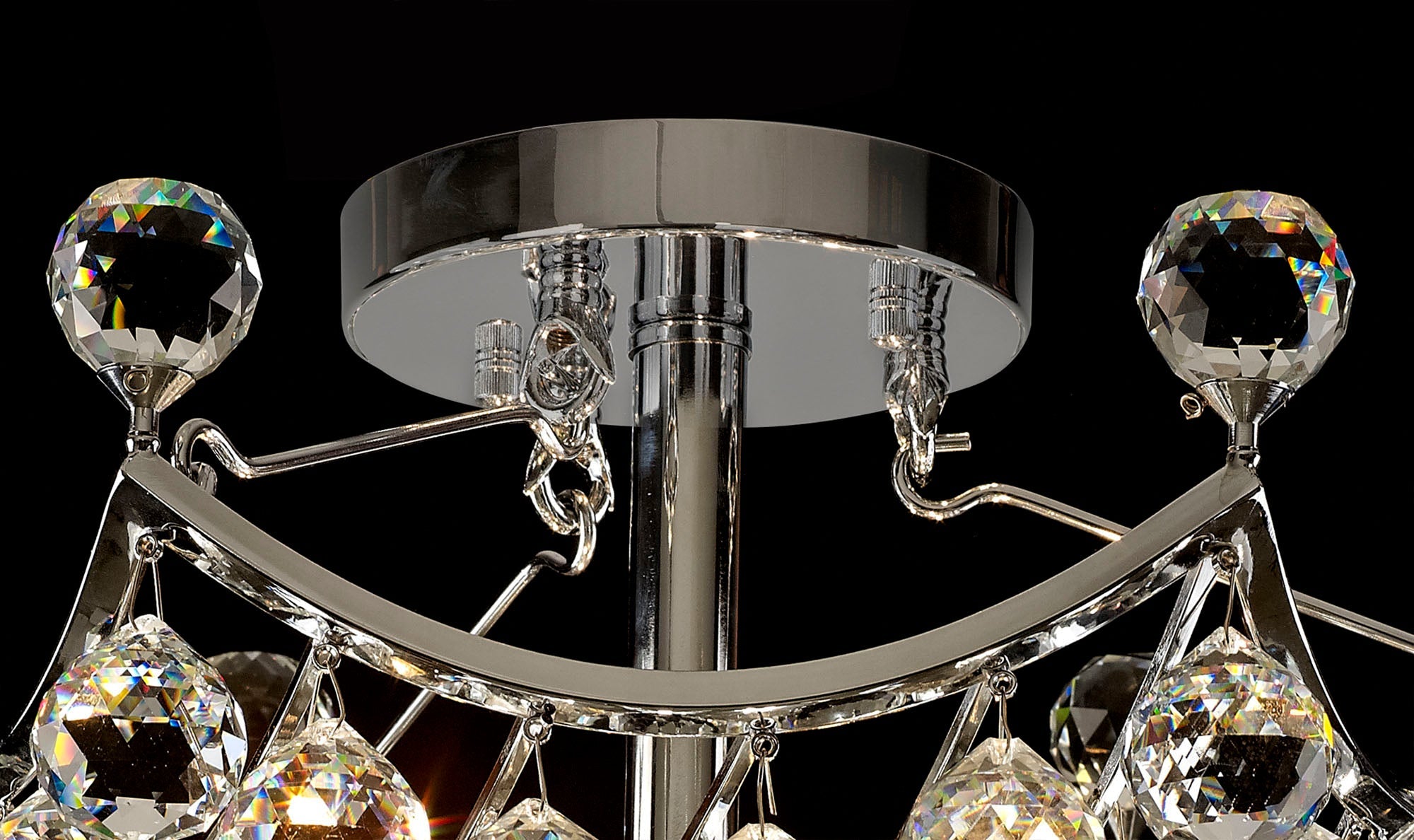 Diyas - Cesto Semi Flush Ceiling Light - Luminosity Designs Ltd