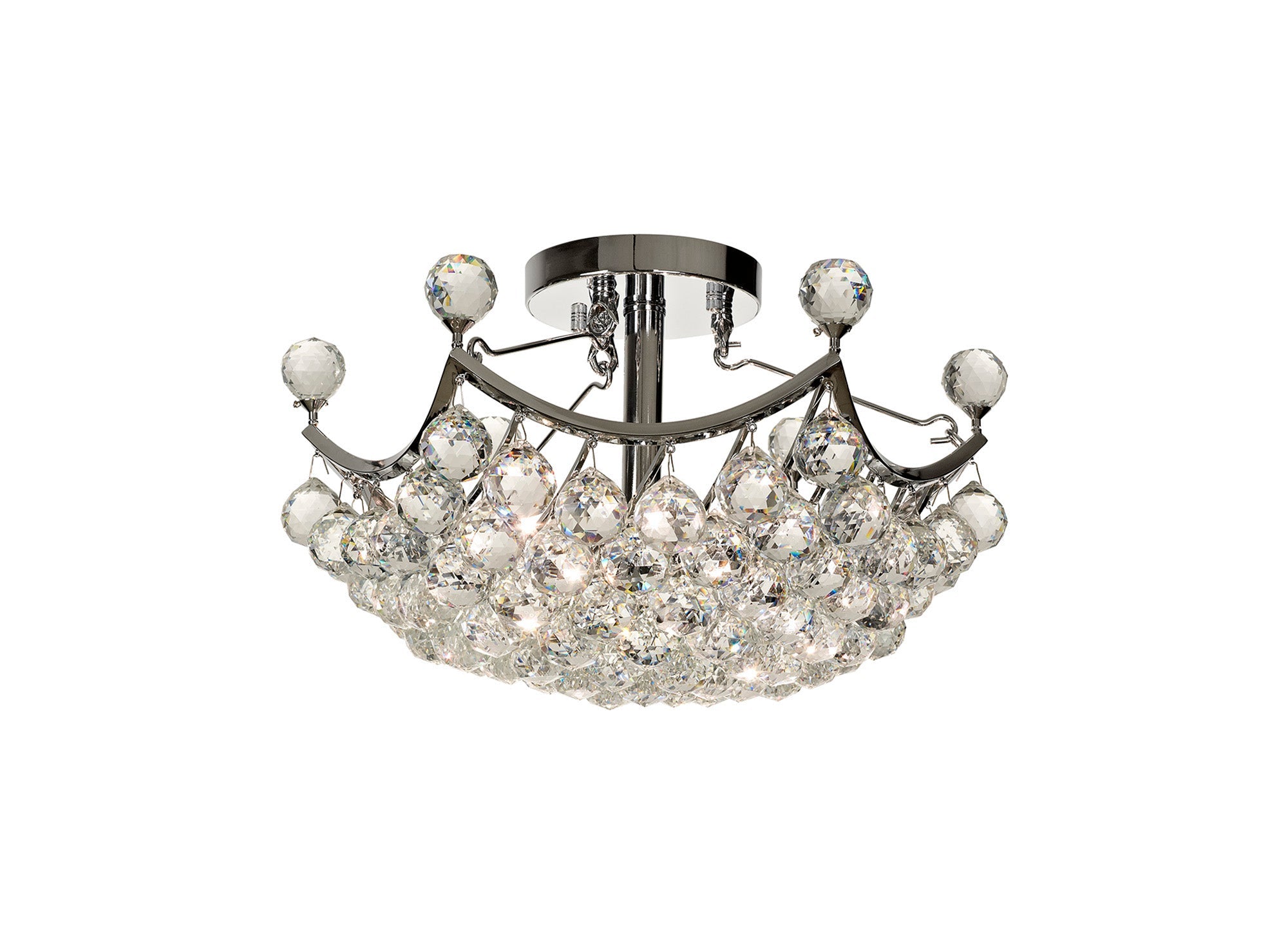 Diyas - Cesto Semi Flush Ceiling Light - Luminosity Designs Ltd