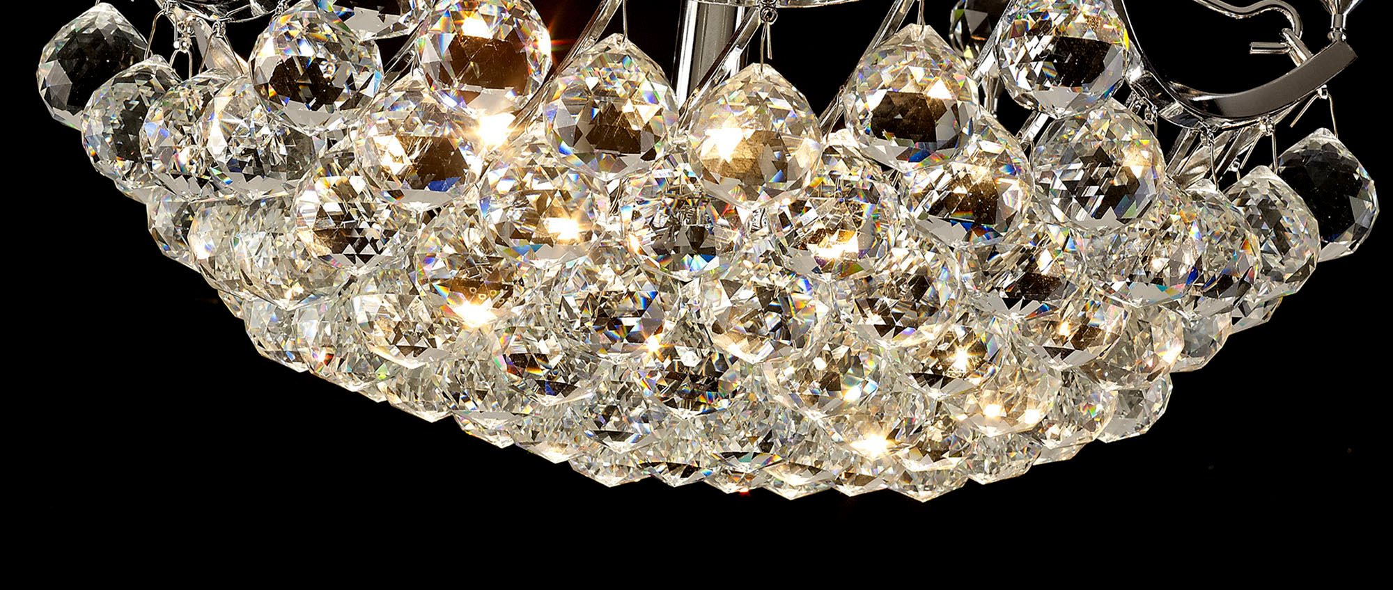 Diyas - Cesto Semi Flush Ceiling Light - Luminosity Designs Ltd