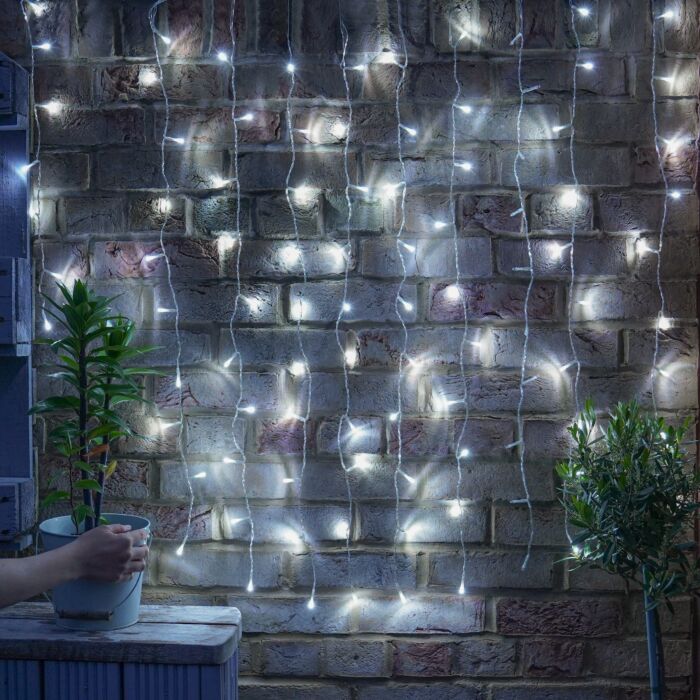Connectable Outdoor Curtain Lights 1m x 1m