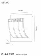 Diyas - Charis Wall Lamp - Luminosity Designs Ltd