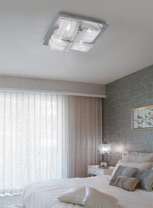 Charis Square Flush Ceiling Light