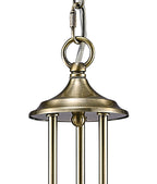 Diyas - Chelsie 3 Light Antique Brass and Crystal Pendant with G9 lamp holders (Diyas IL31513) - Luminosity Designs Ltd