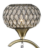 Diyas - Chelsie 3 Light Antique Brass and Crystal Pendant with G9 lamp holders (Diyas IL31513) - Luminosity Designs Ltd