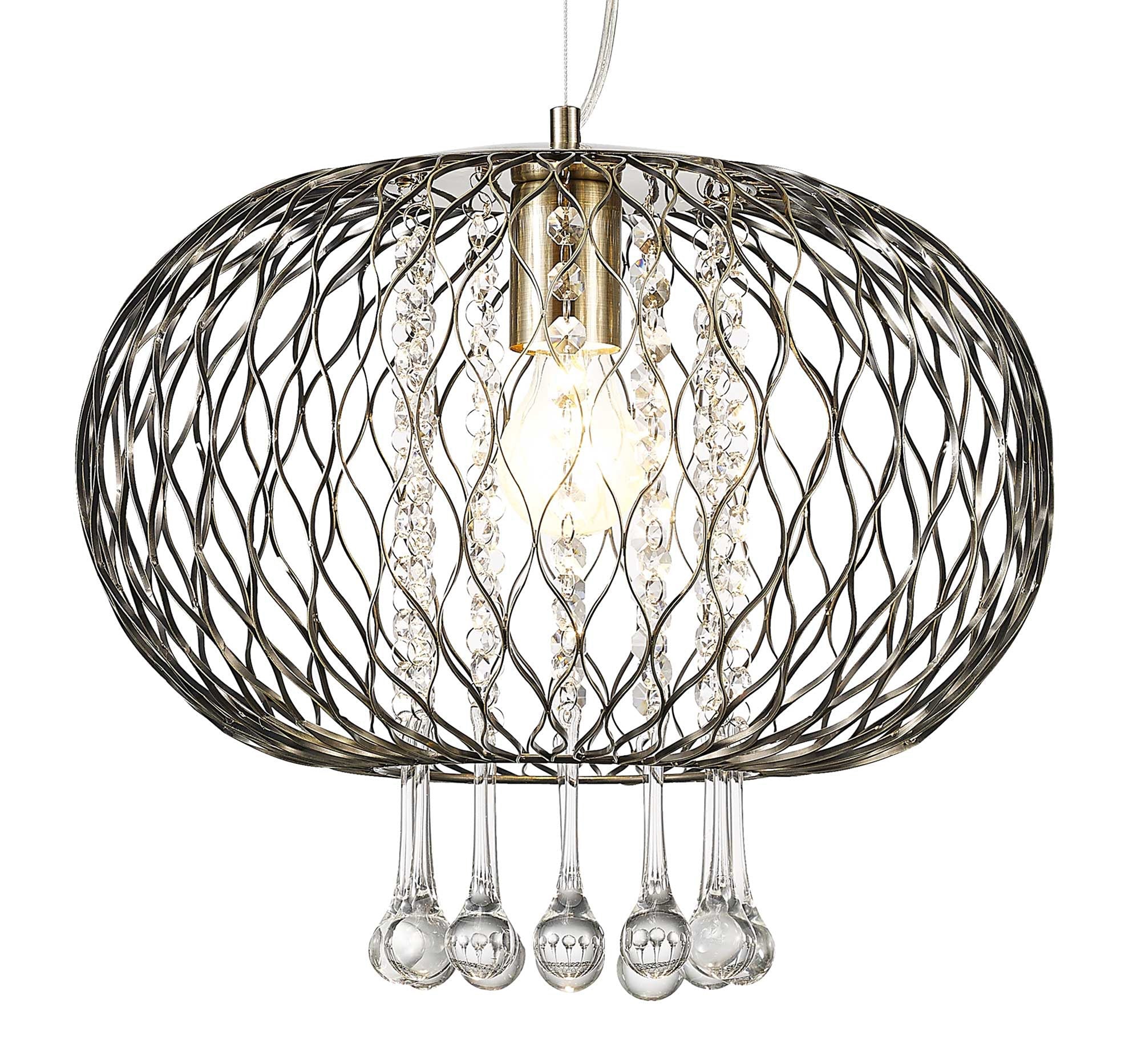 Diyas - Chelsie Large Pendant - Luminosity Designs Ltd