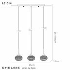 Diyas - Chelsie Linear Bar Pendant - Luminosity Designs Ltd