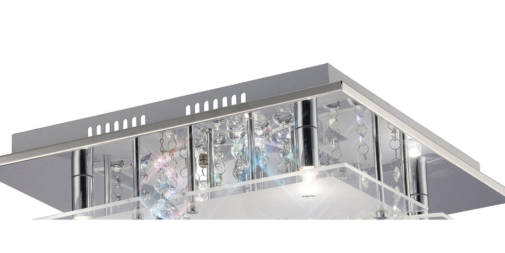 Diyas - Chisora Flush Ceiling Light - Luminosity Designs Ltd