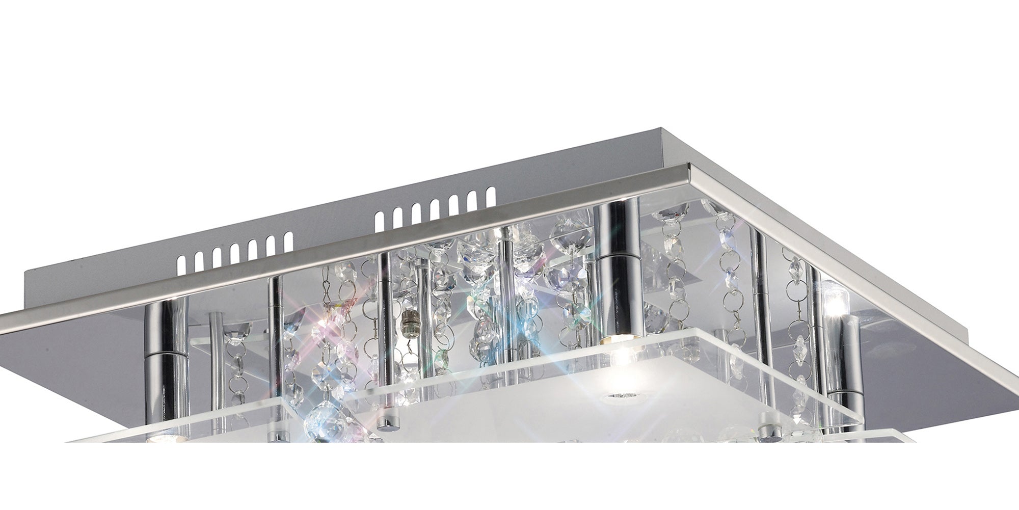 Diyas - Chisora Flush Ceiling Light - Luminosity Designs Ltd