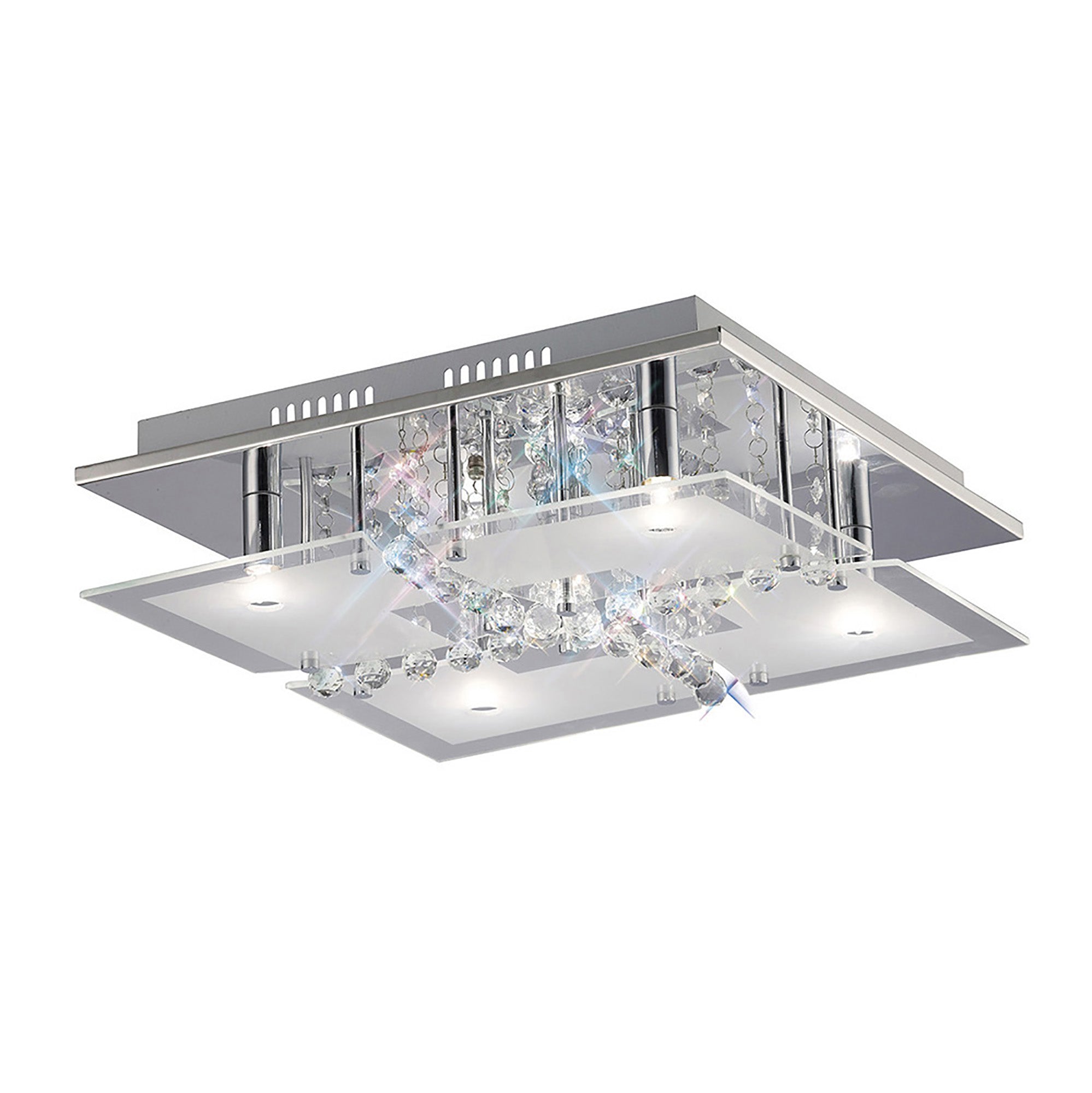 Diyas - Chisora Flush Ceiling Light - Luminosity Designs Ltd