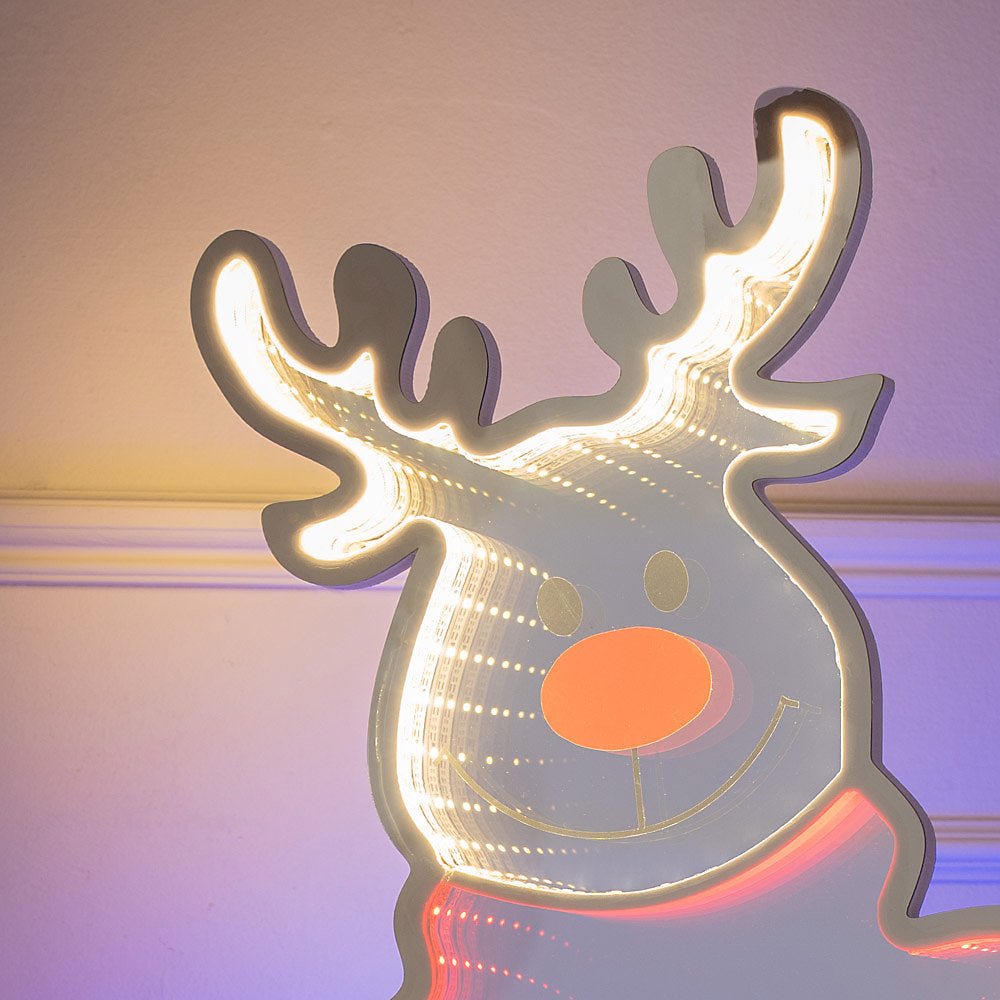 lse - Christmas Infinity Ronnie Reindeer LED Decoration - Luminosity Designs Ltd