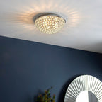 Endon - Chryla 3 Light Flush Bathroom Ceiling Light in Chrome and Crystal, 3x G9 (Endon 60103) - Luminosity Designs Ltd