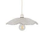 Oaks Lighting - Chur Lozenge Non Electric Patterned Glass Floral Shade for Ceiling Pendants - Luminosity Designs Ltd
