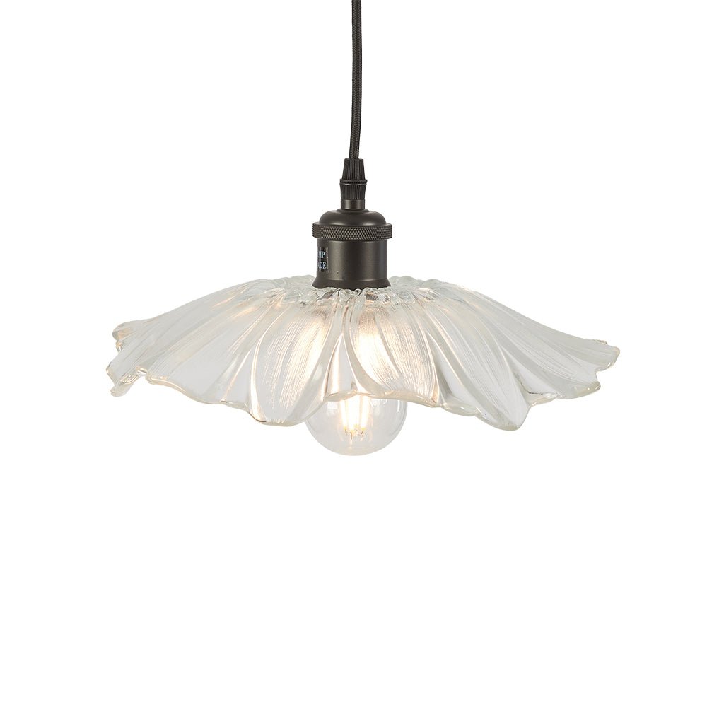 Oaks Lighting - Chur Petal Non Electric Patterned Glass Floral Shade for Ceiling Pendants - Luminosity Designs Ltd