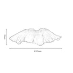 Oaks Lighting - Chur Petal Non Electric Patterned Glass Floral Shade for Ceiling Pendants - Luminosity Designs Ltd