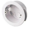 Luminosity Designs Ltd - Circular Plastic Dry Lining Plasterboard Recessed Back Boxes / Pattress boxes - Luminosity Designs Ltd