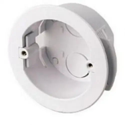 Luminosity Designs Ltd - Circular Plastic Dry Lining Plasterboard Recessed Back Boxes / Pattress boxes - Luminosity Designs Ltd