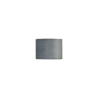 Luminosity Designs Ltd - City Round, 18x13.5cm Shade, Dark Grey Velvet With Silver Paper Lining & Silver Finish Carrier - Luminosity Designs Ltd