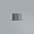 Luminosity Designs Ltd - City Round, 18x13.5cm Shade, Dark Grey Velvet With Silver Paper Lining & Silver Finish Carrier - Luminosity Designs Ltd
