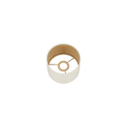 Luminosity Designs Ltd - City Round, 18x13.5cm Shade, Ivory Velvet With Champagne Paper Lining & Champagne Finish Carrier - Luminosity Designs Ltd
