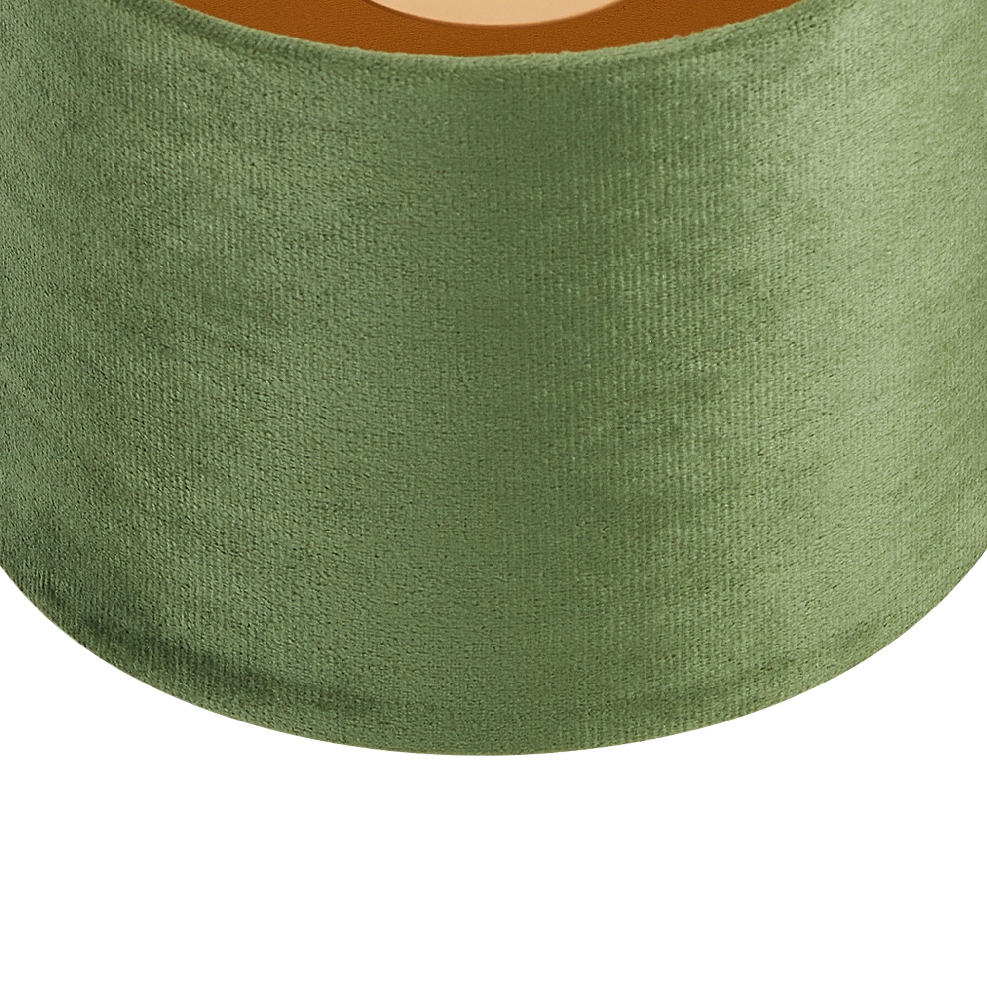 Luminosity Designs Ltd - City Round, 18x13.5cm Shade, Velvet With Gold Paper Lining & Gold Finish Carrier - Luminosity Designs Ltd