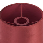 Luminosity Designs Ltd - City Round, 18x13.5cm Shade, Velvet With Matching Lining & Finish Carrier - Luminosity Designs Ltd