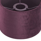 Luminosity Designs Ltd - City Round, 18x13.5cm Shade, Velvet With Matching Lining & Finish Carrier - Luminosity Designs Ltd