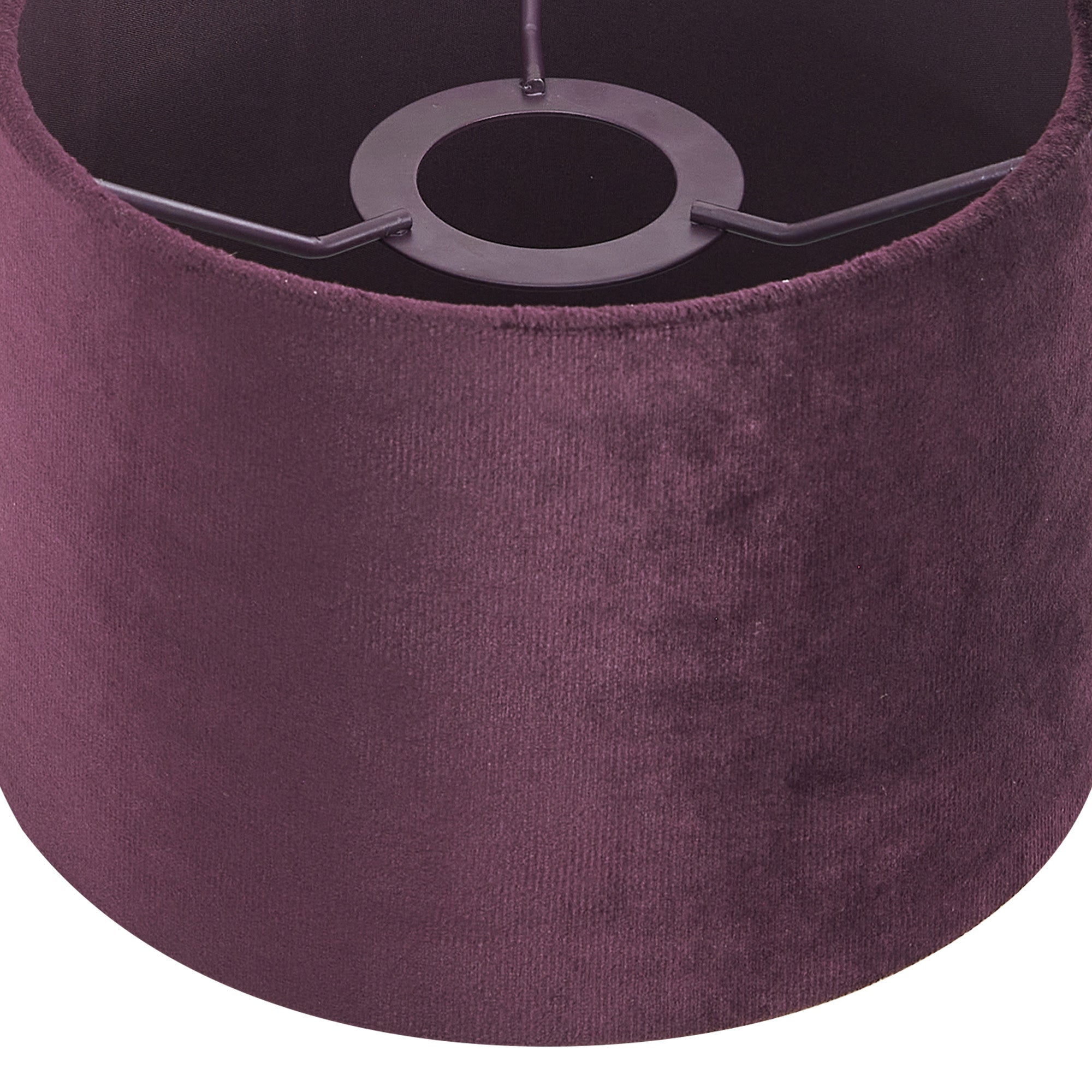Luminosity Designs Ltd - City Round, 18x13.5cm Shade, Velvet With Matching Lining & Finish Carrier - Luminosity Designs Ltd