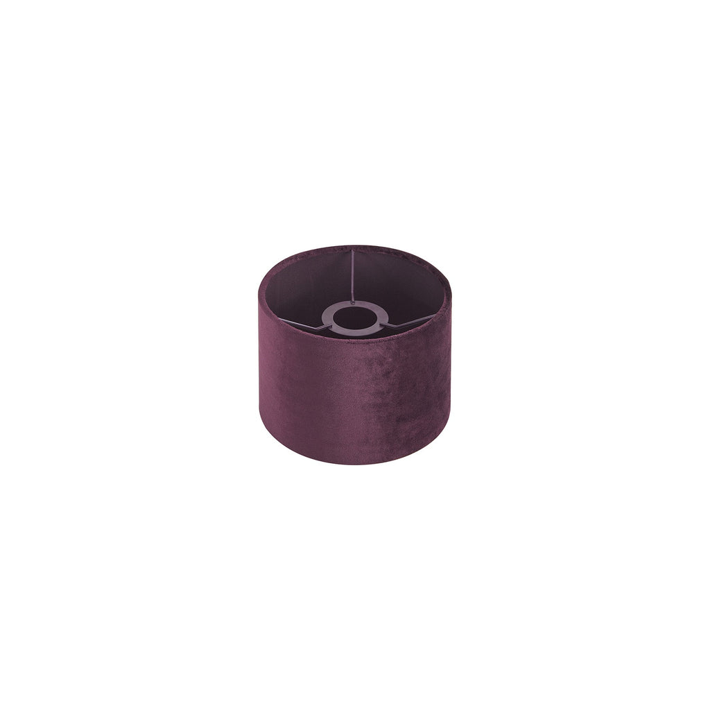 Luminosity Designs Ltd - City Round, 18x13.5cm Shade, Velvet With Matching Lining & Finish Carrier - Luminosity Designs Ltd