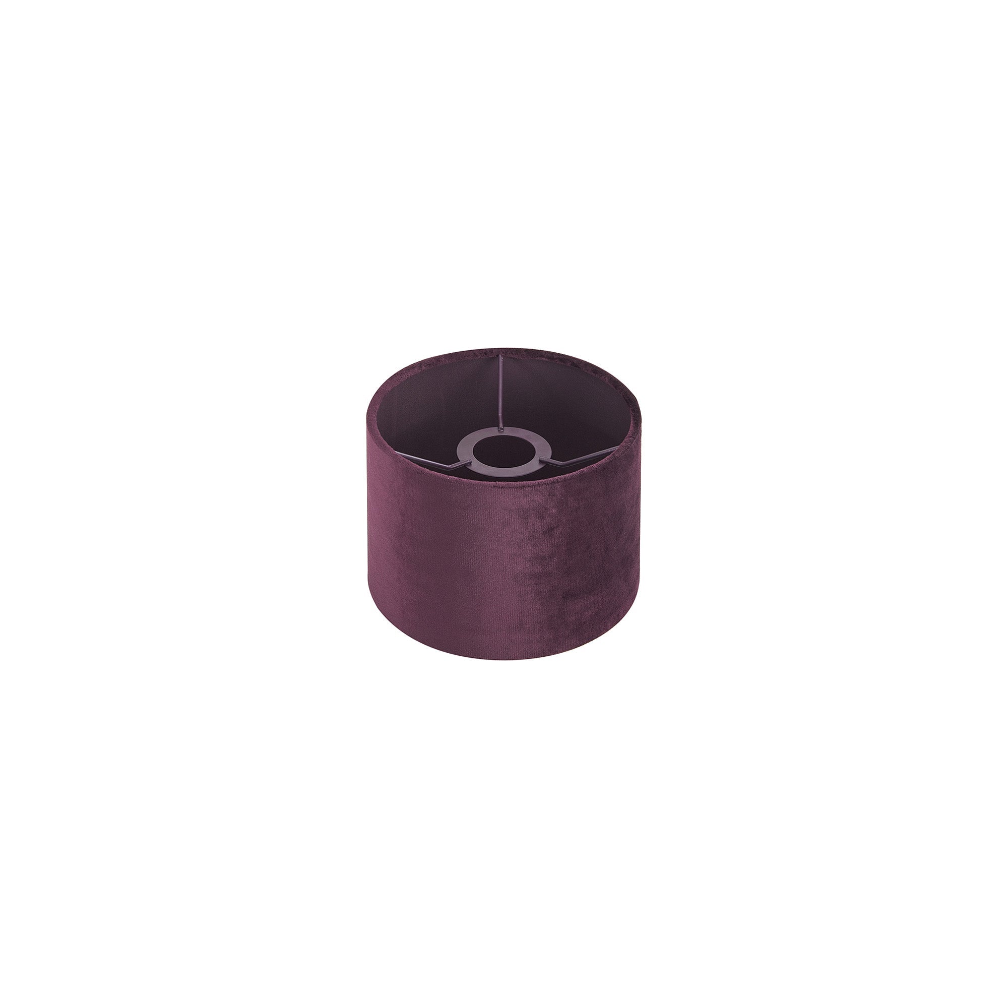 Luminosity Designs Ltd - City Round, 18x13.5cm Shade, Velvet With Matching Lining & Finish Carrier - Luminosity Designs Ltd