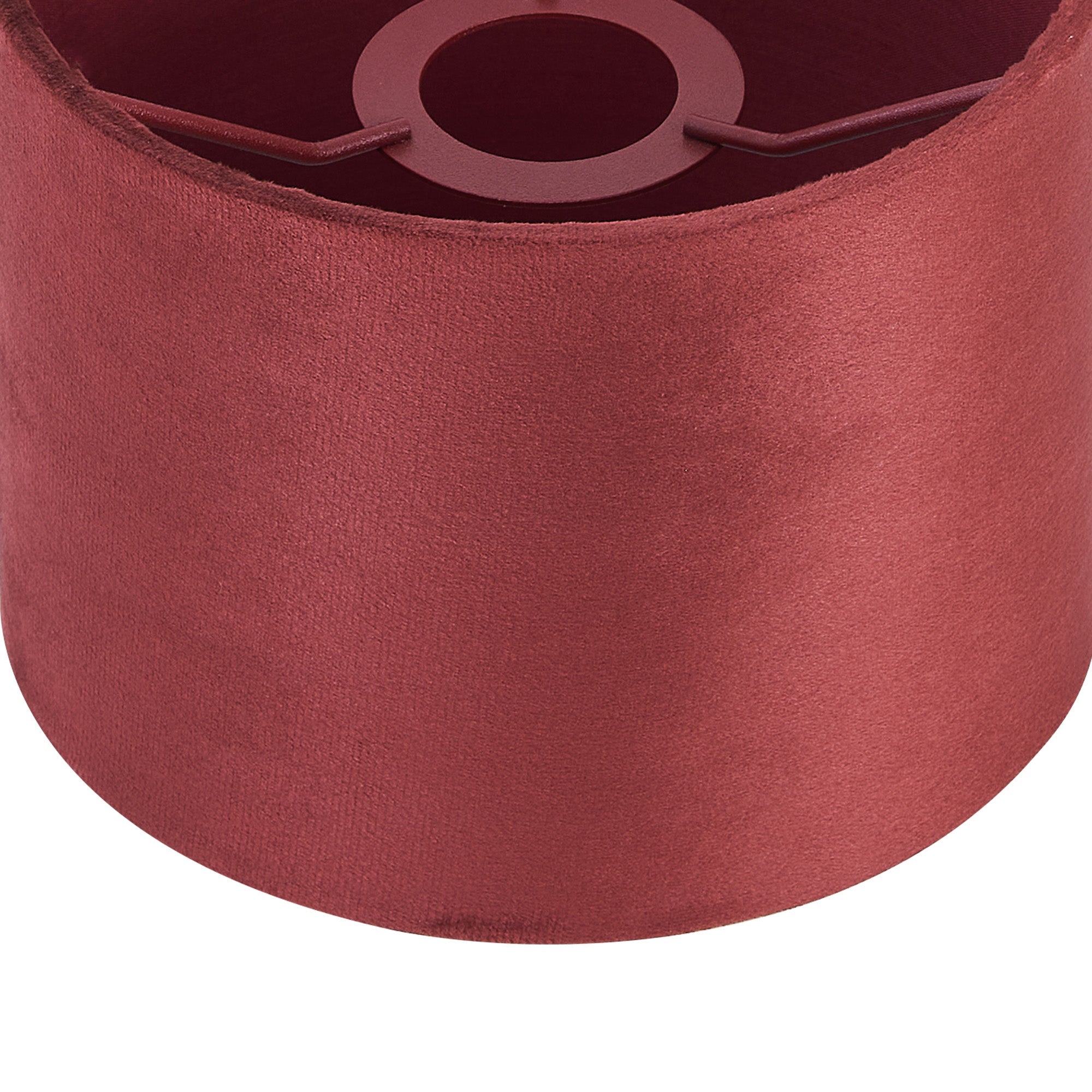 Luminosity Designs Ltd - City Round, 18x13.5cm Shade, Velvet With Matching Lining & Finish Carrier - Luminosity Designs Ltd