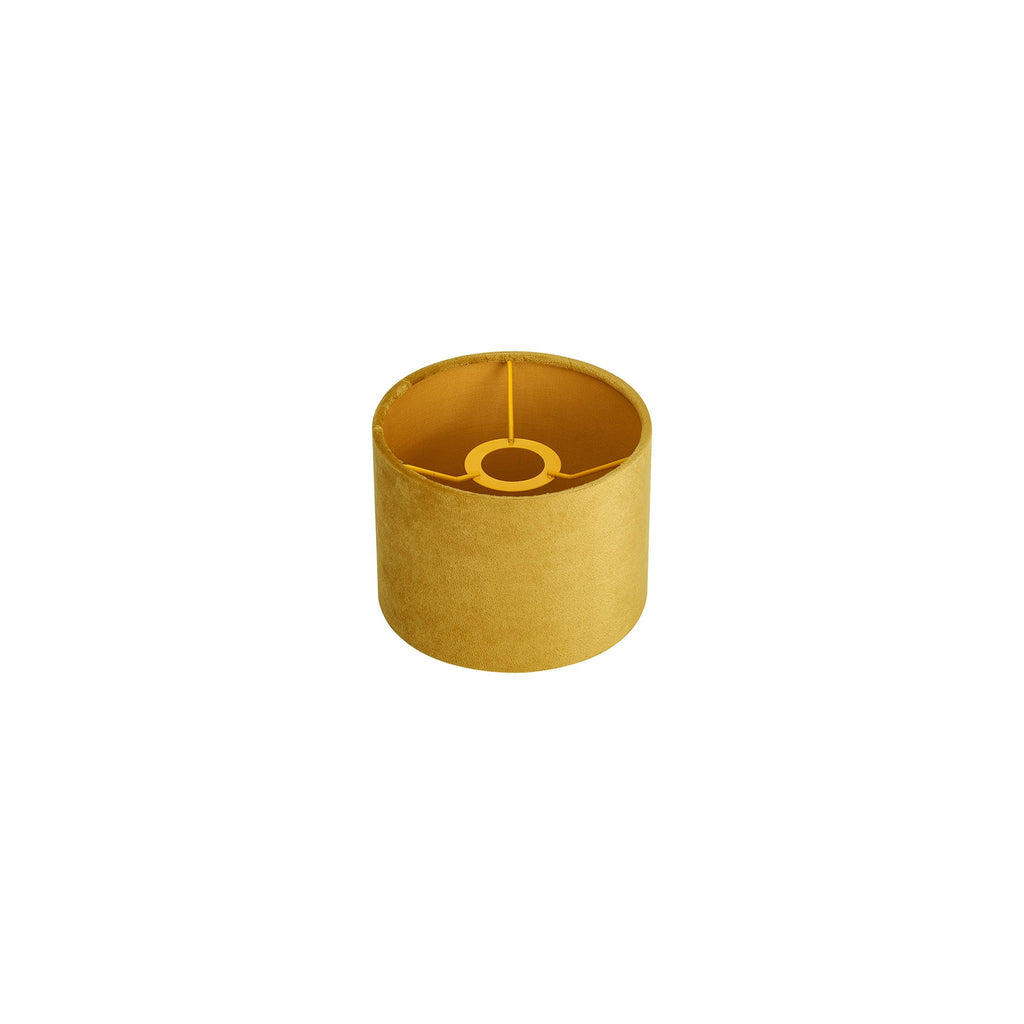 Luminosity Designs Ltd - City Round, 18x13.5cm Shade, Velvet With Matching Lining & Finish Carrier - Luminosity Designs Ltd