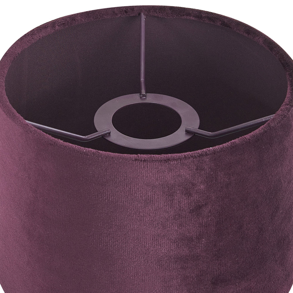 Luminosity Designs Ltd - City Round, 18x13.5cm Shade, Velvet With Matching Lining & Finish Carrier - Luminosity Designs Ltd