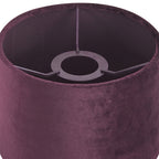 Luminosity Designs Ltd - City Round, 18x13.5cm Shade, Velvet With Matching Lining & Finish Carrier - Luminosity Designs Ltd