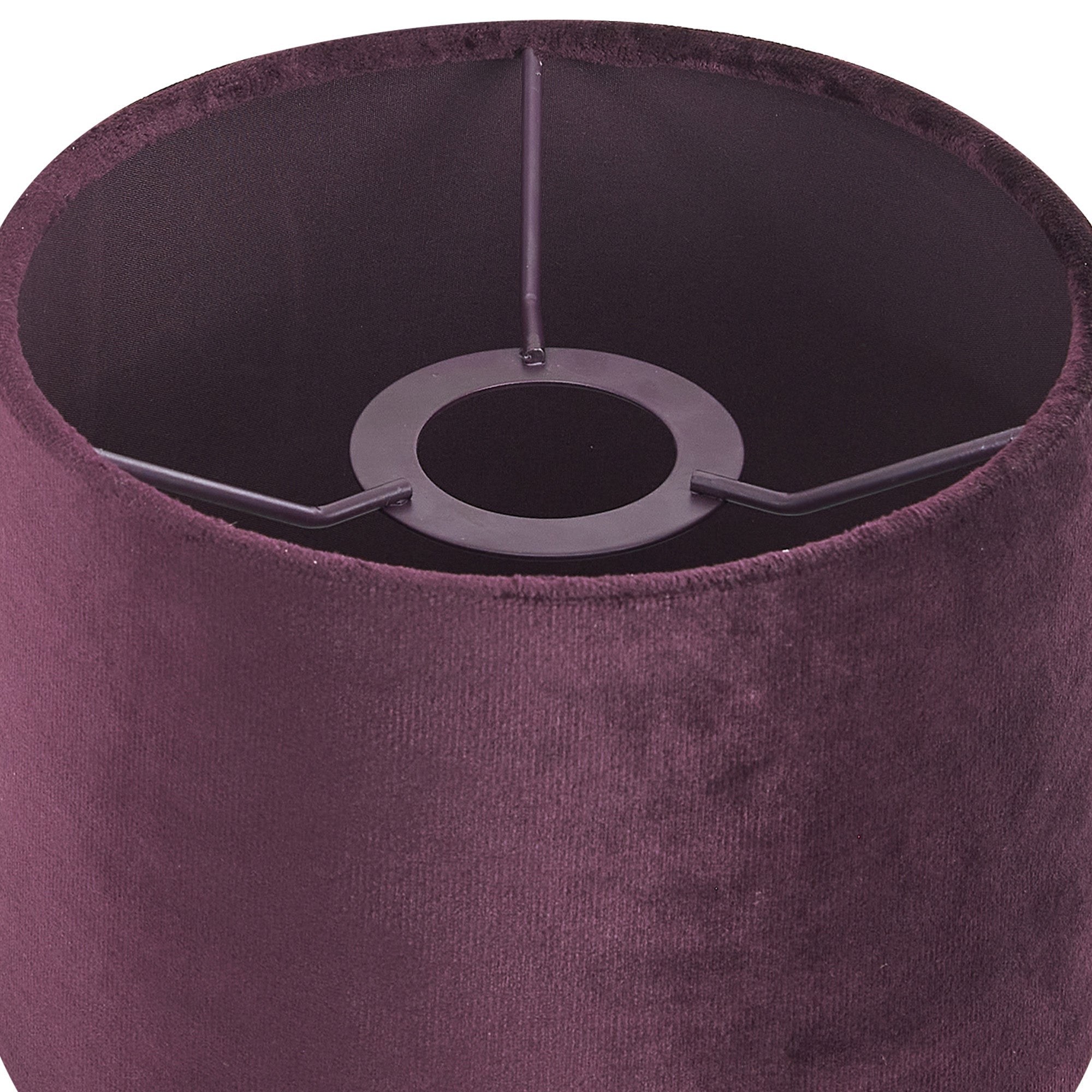 Luminosity Designs Ltd - City Round, 18x13.5cm Shade, Velvet With Matching Lining & Finish Carrier - Luminosity Designs Ltd