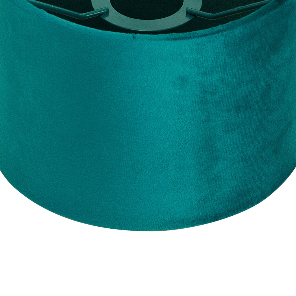 Luminosity Designs Ltd - City Round, 18x13.5cm Shade, Velvet With Matching Lining & Finish Carrier - Luminosity Designs Ltd