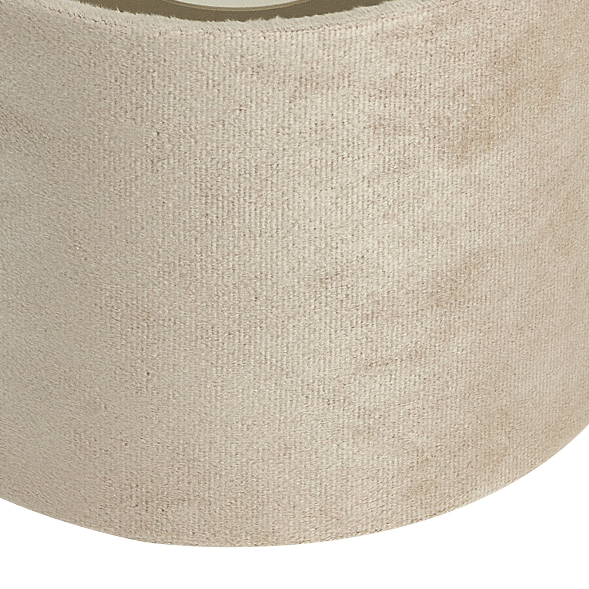 Luminosity Designs Ltd - City Round, 18x13.5cm Shade, Velvet With Prosecco Paper Lining & Prosecco Finish Carrier - Luminosity Designs Ltd