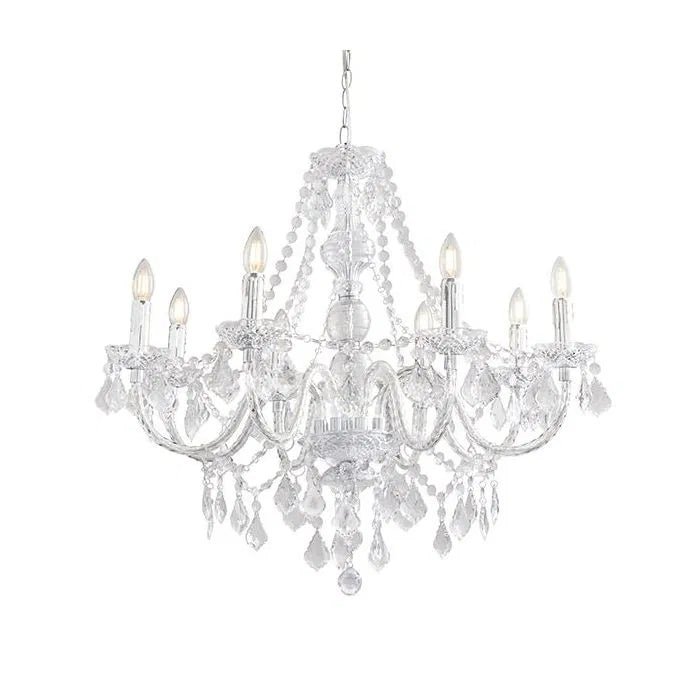 Endon - Clarence 8 Light Acrylic Chandelier - Luminosity Designs Ltd