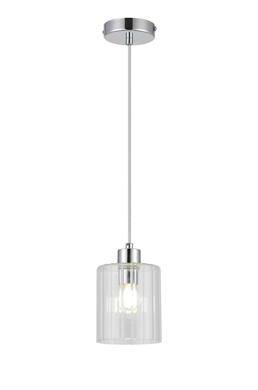 Luminosity Designs Ltd - Cleo 12cm Bathroom Pendant, 1 x E14, IP44, metal with Clear Glass - Luminosity Designs Ltd