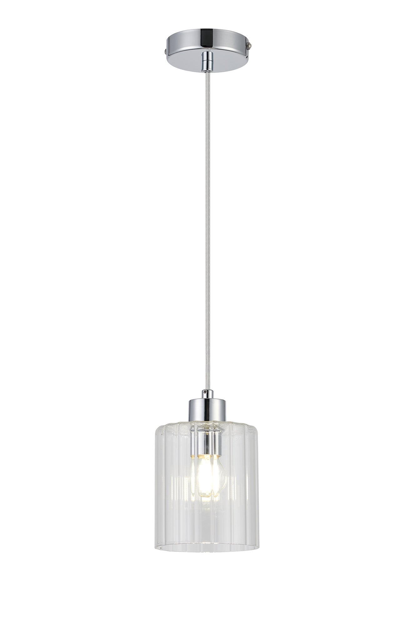Luminosity Designs Ltd - Cleo 12cm Bathroom Pendant, 1 x E14, IP44, metal with Clear Glass - Luminosity Designs Ltd