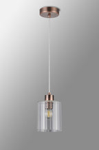Luminosity Designs Ltd - Cleo 12cm Bathroom Pendant, 1 x E14, IP44, metal with Clear Glass - Luminosity Designs Ltd
