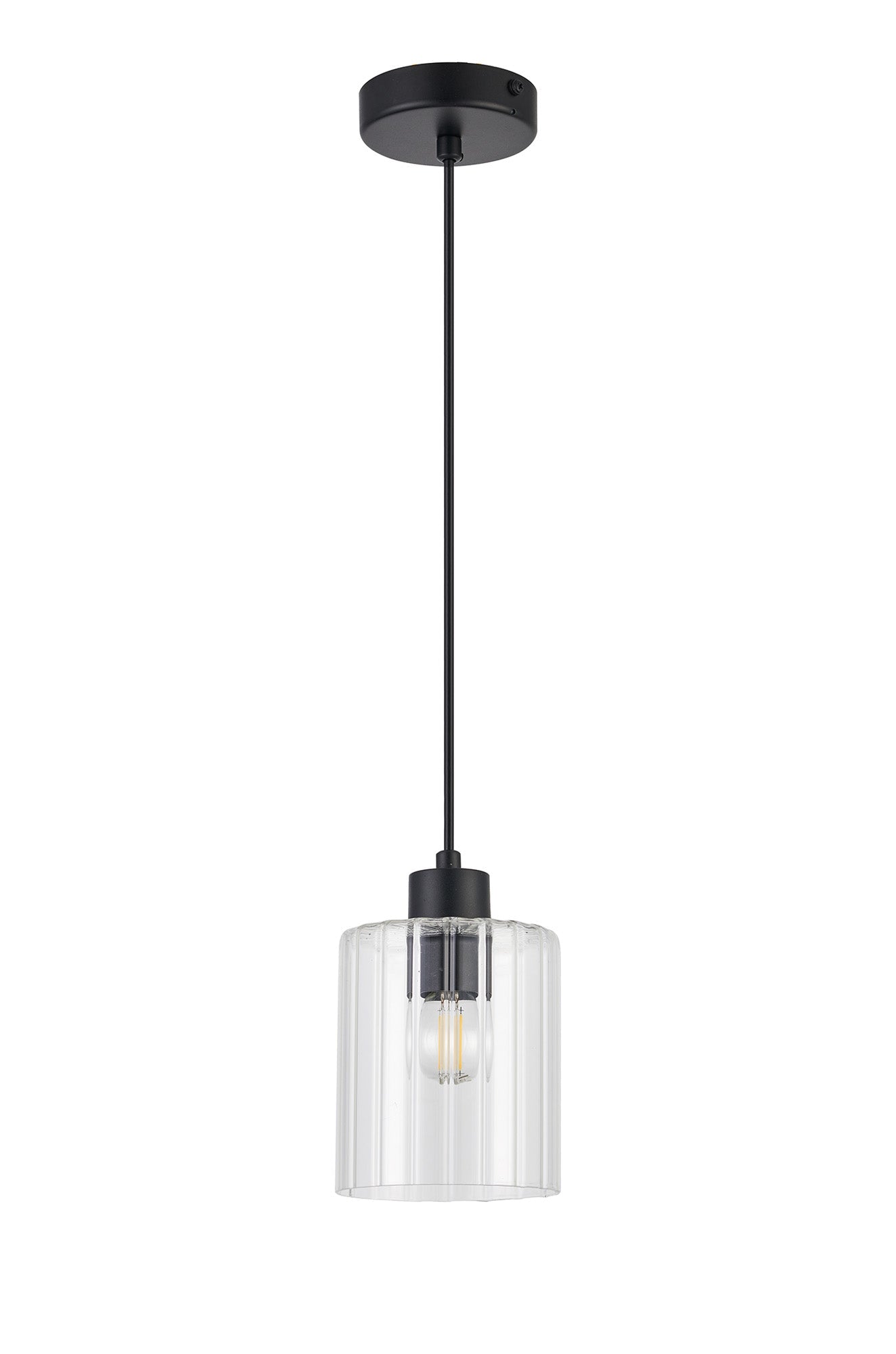 Luminosity Designs Ltd - Cleo 12cm Bathroom Pendant, 1 x E14, IP44, metal with Clear Glass - Luminosity Designs Ltd