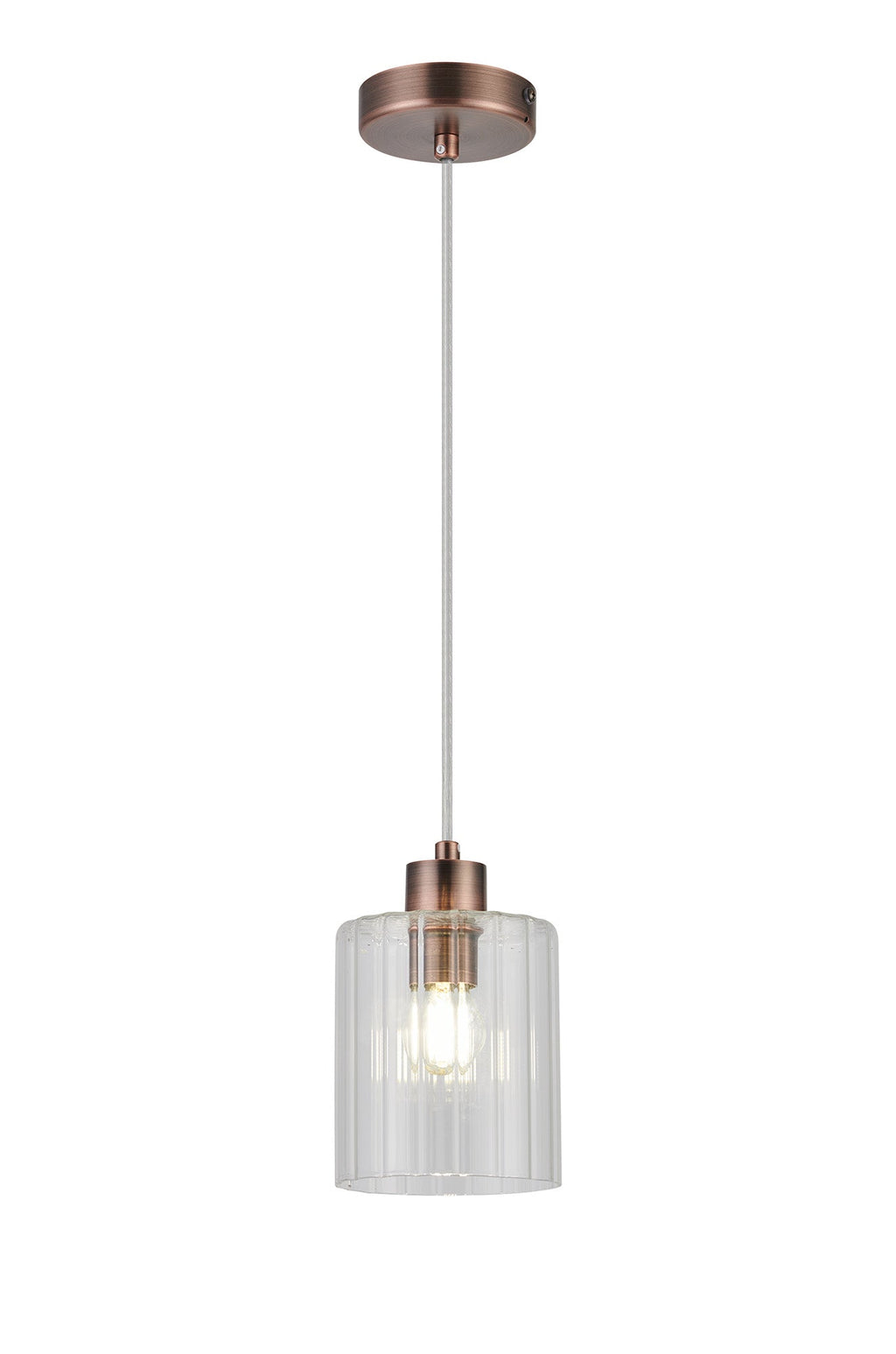 Luminosity Designs Ltd - Cleo 12cm Bathroom Pendant, 1 x E14, IP44, metal with Clear Glass - Luminosity Designs Ltd