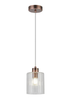 Luminosity Designs Ltd - Cleo 12cm Bathroom Pendant, 1 x E14, IP44, metal with Clear Glass - Luminosity Designs Ltd