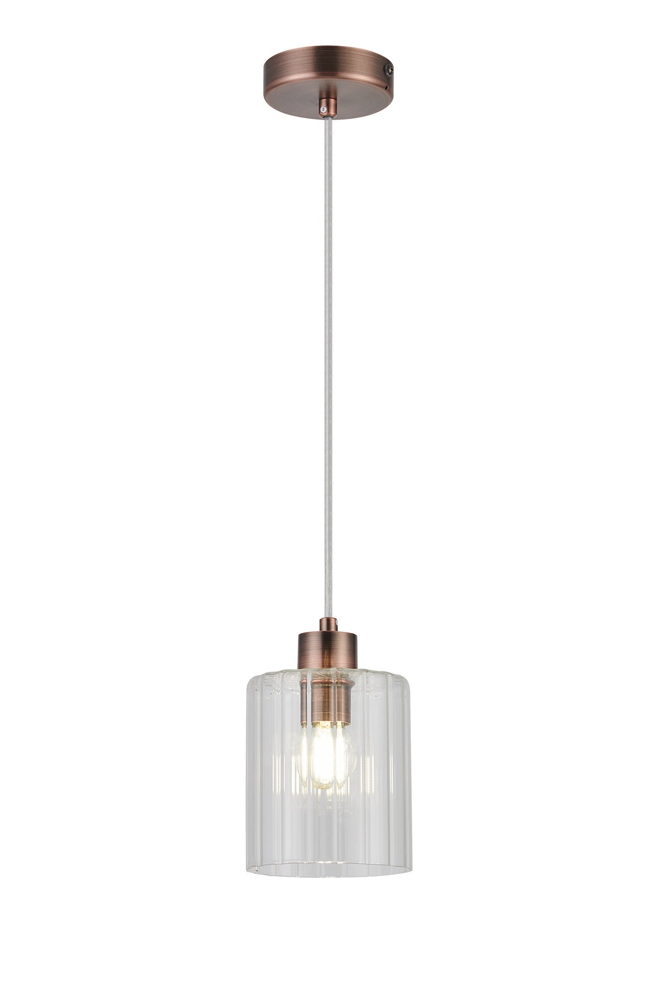 Luminosity Designs Ltd - Cleo 12cm Bathroom Pendant, 1 x E14, IP44, metal with Clear Glass - Luminosity Designs Ltd